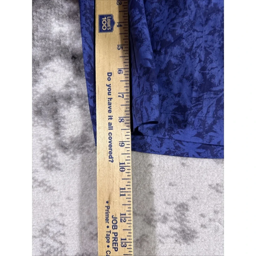New Peter Millar Seaside Palms Poplin Shorts Mens Size 34 Navy Golf Preppy Comfy